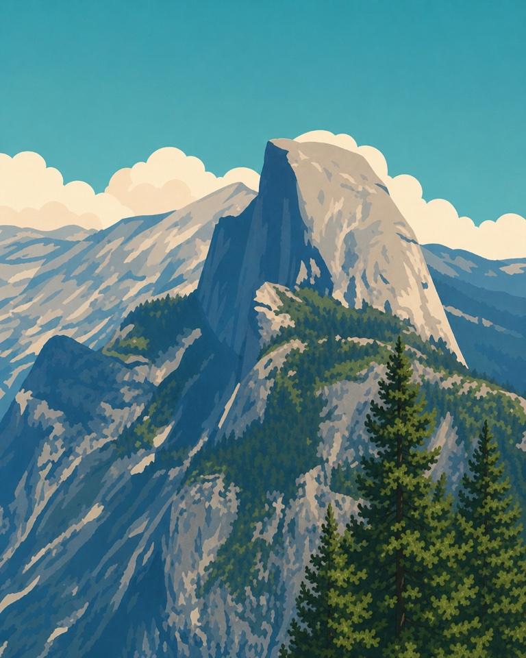 Glacier Point in Yosemite National Park