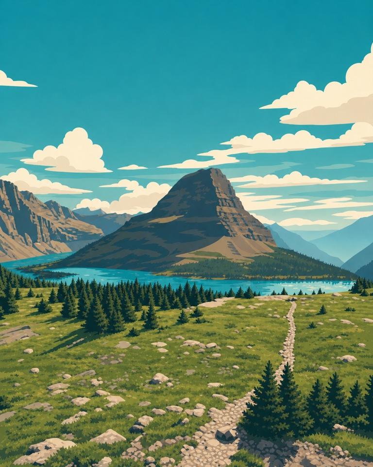 Hidden Lake in Glacier National Park