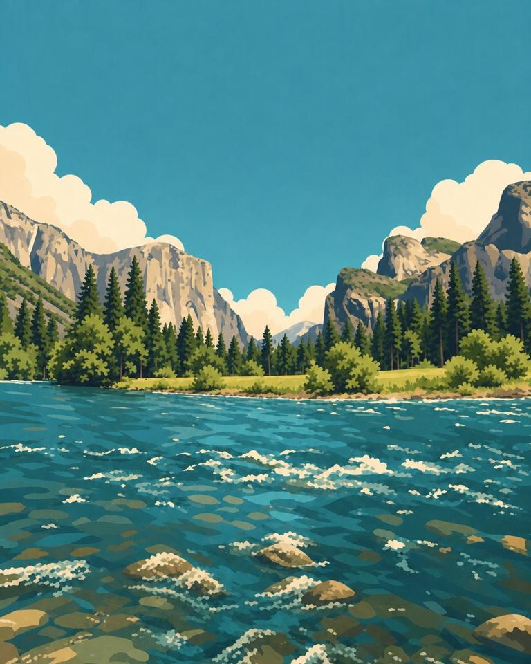 Valley View in Yosemite National Park